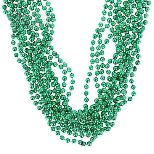 Green Beads Necklaces 12pcs