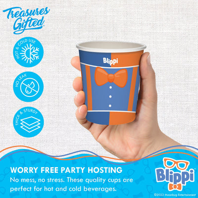 Blippi Cups - 8pk - Blippi Party Supplies