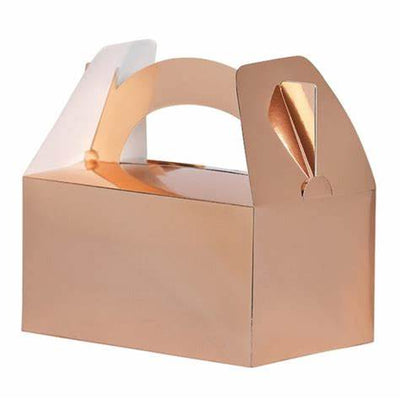 Cookie Boxes Oro Rosa Metalico (x12u)