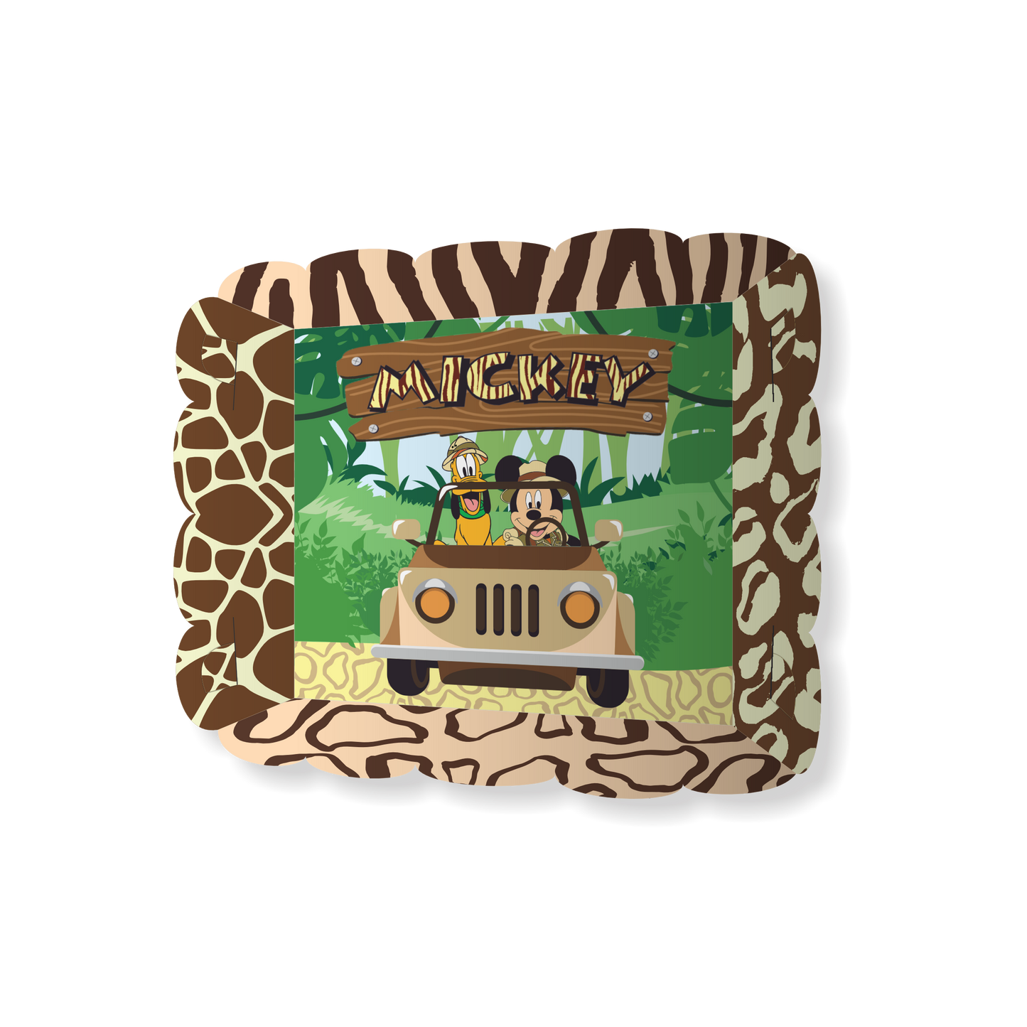 TORTERA X 8 MICKEY SAFARI