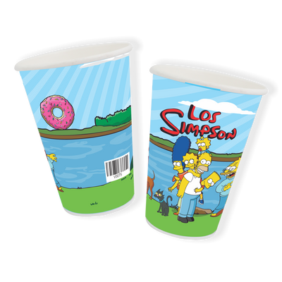 VASO X 8 LOS SIMPSONS