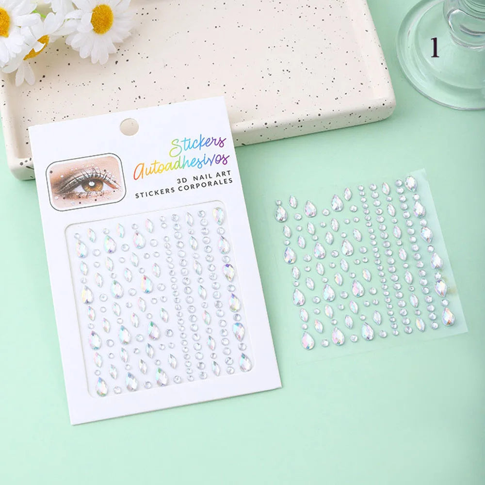 Sticker Glitter Faciales 13.5x17.5cm (x1u)