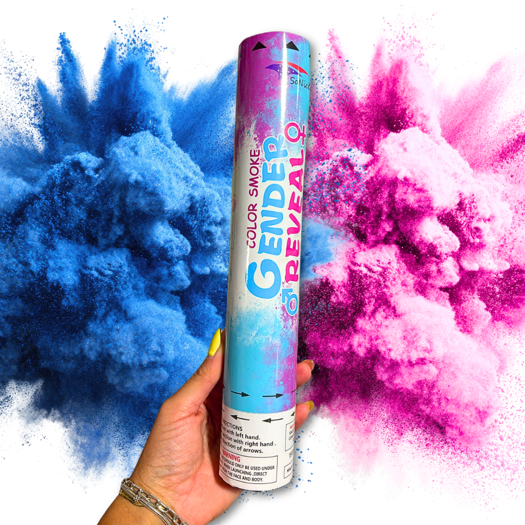 Popper Powder Cannon Smoke Gender Reveal (x1u)