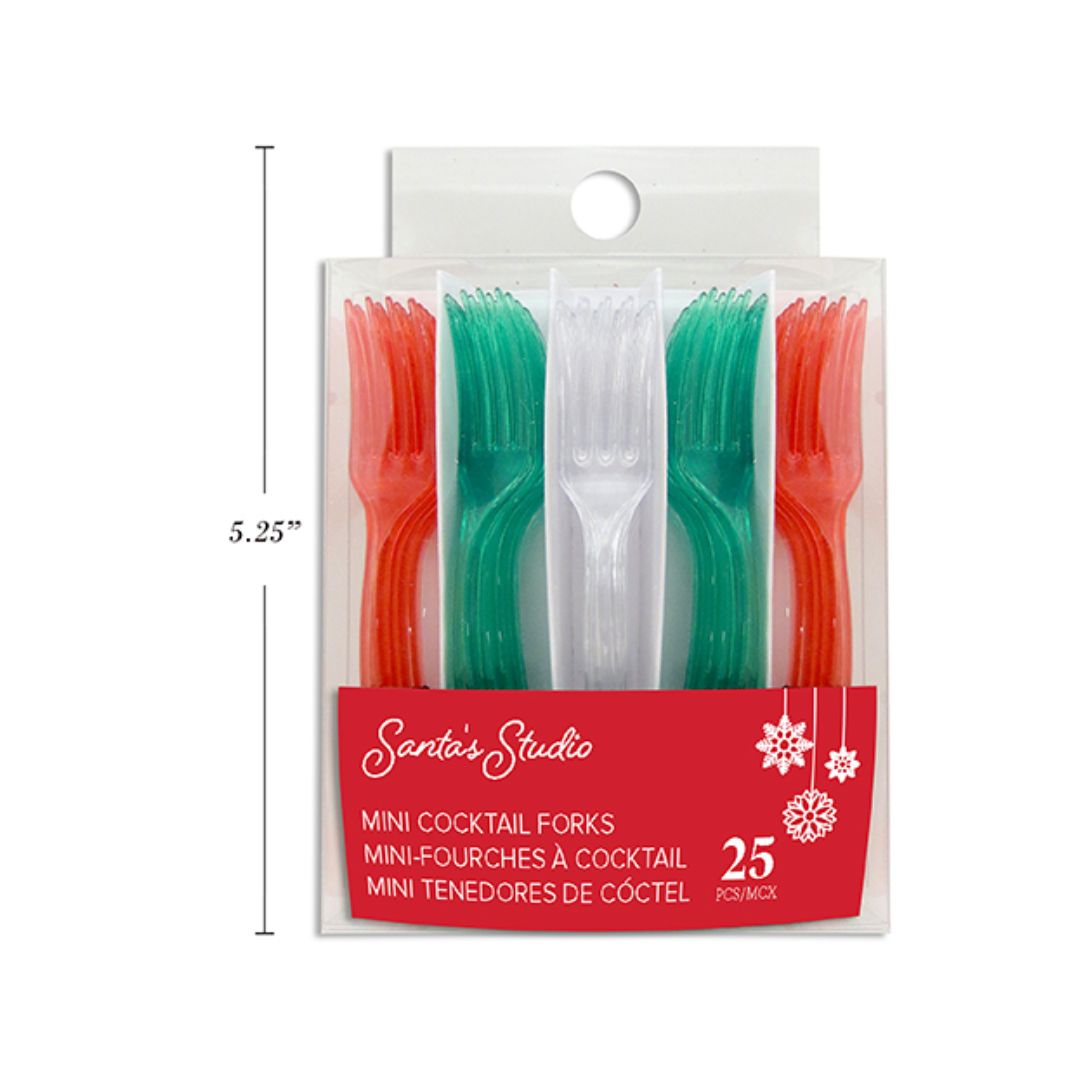 Mini Tenedores Cocktail (x25u)