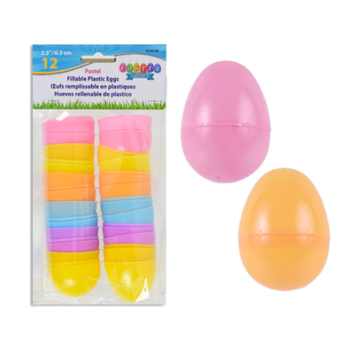 Easter Pastel Fillable Eggs (x12u)