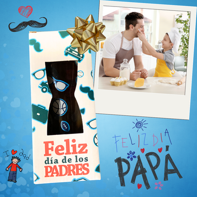 Feliz Dia de Los Padres Vaso Vidrio