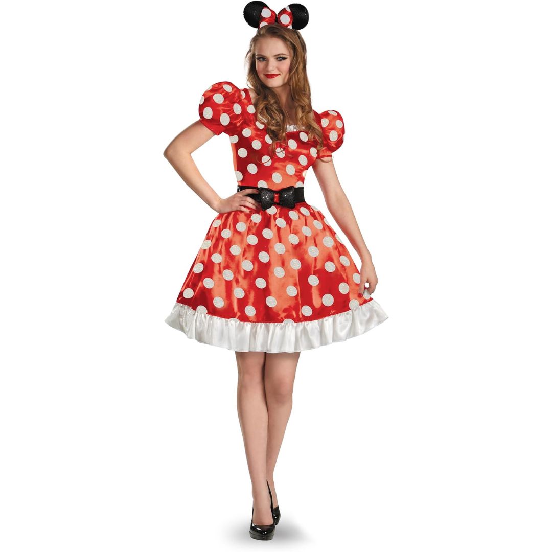 Red Minnie Classic Adult Costume