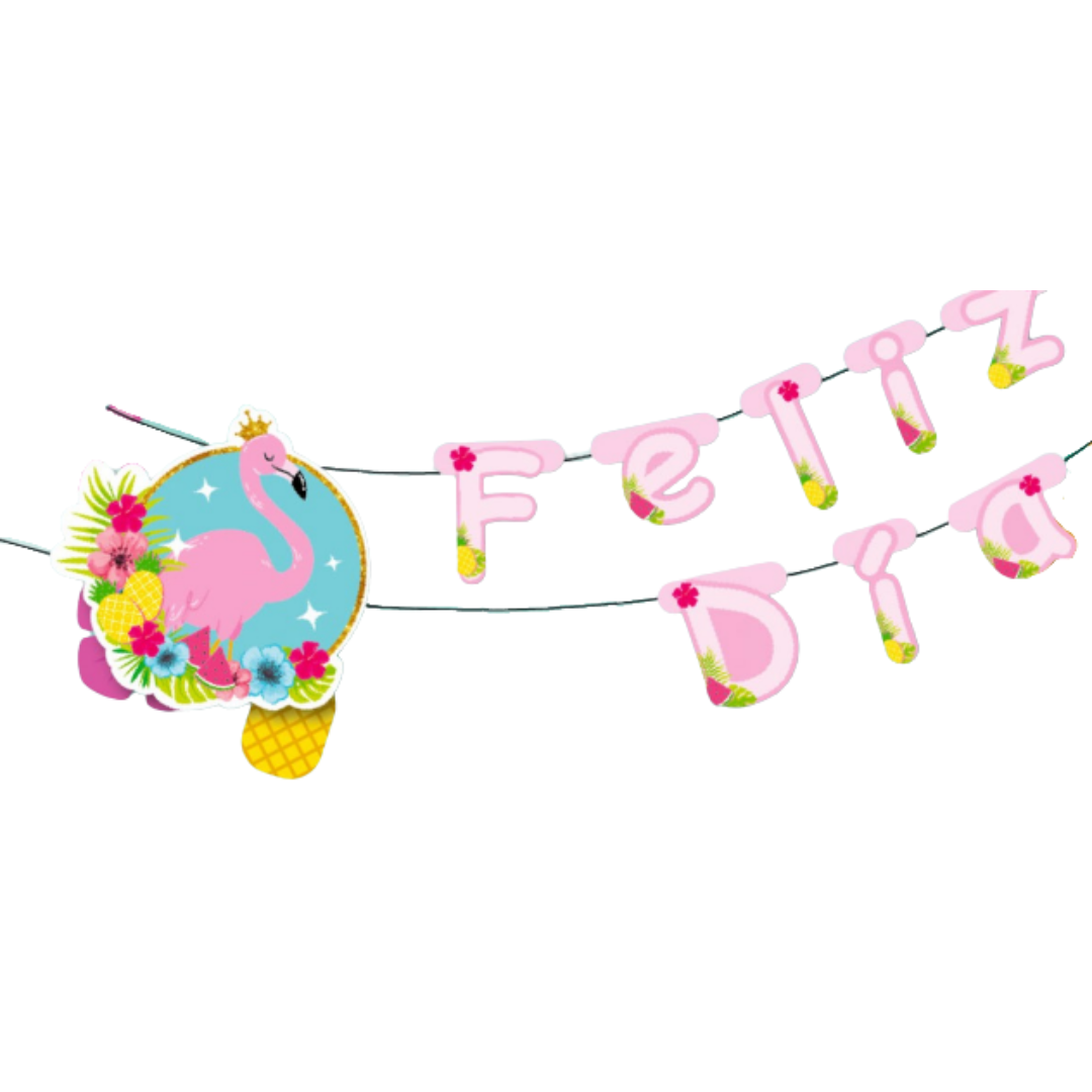 Letrero "Feliz Día" Aloha Nuevo (x1u)