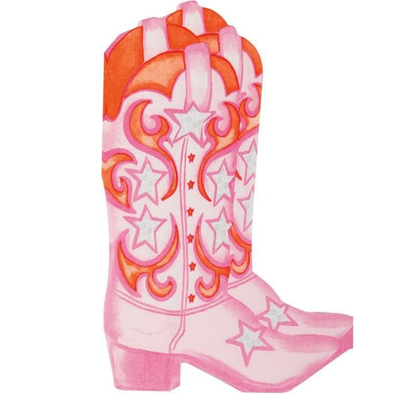 Disco Country Boot Shape Napkins (x16u)