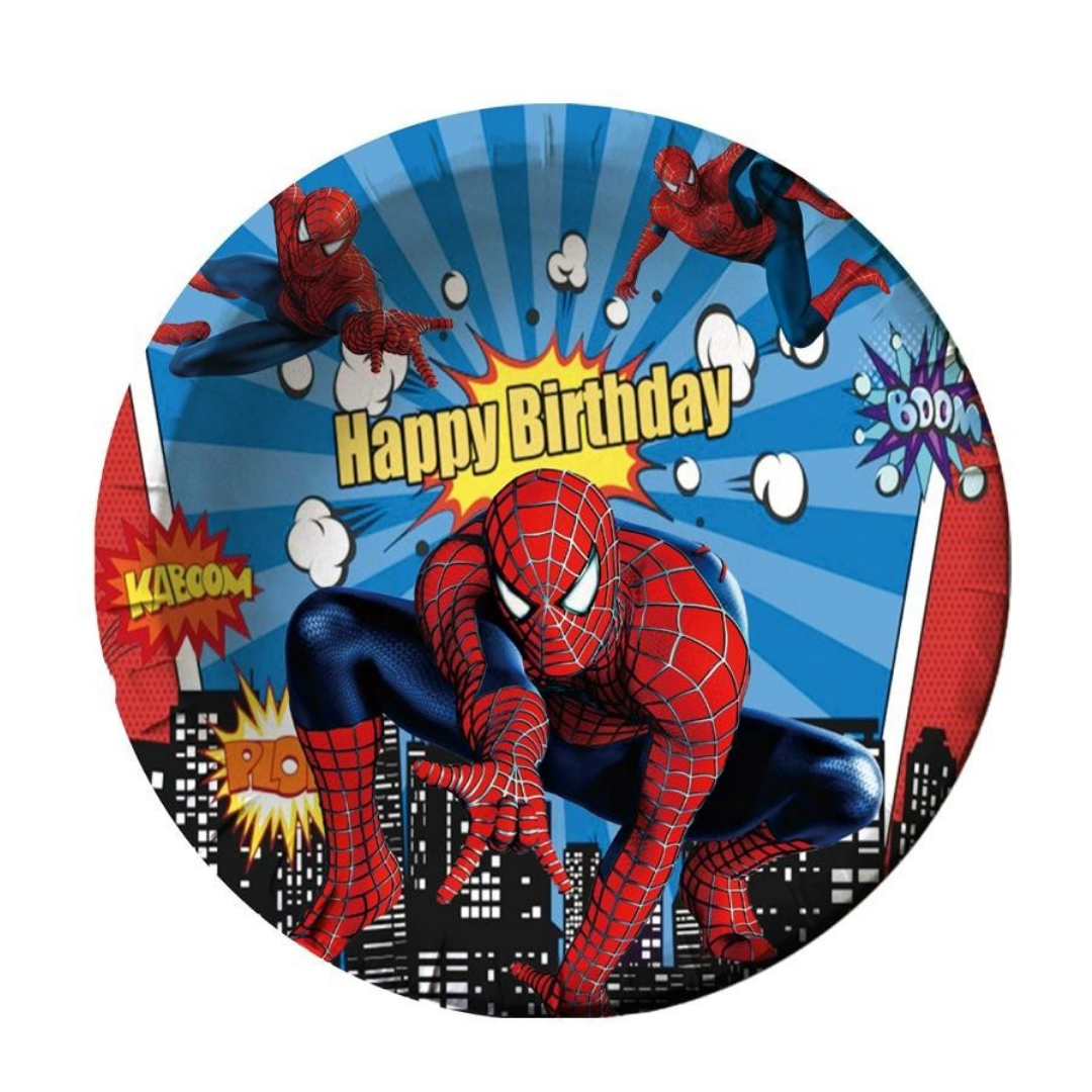 Spiderman Platos 7" (x10u)