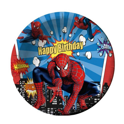Spiderman Platos 7" (x10u)