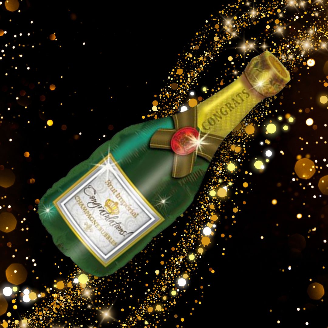 Congratulation Champagne Bottle Balloon 35"