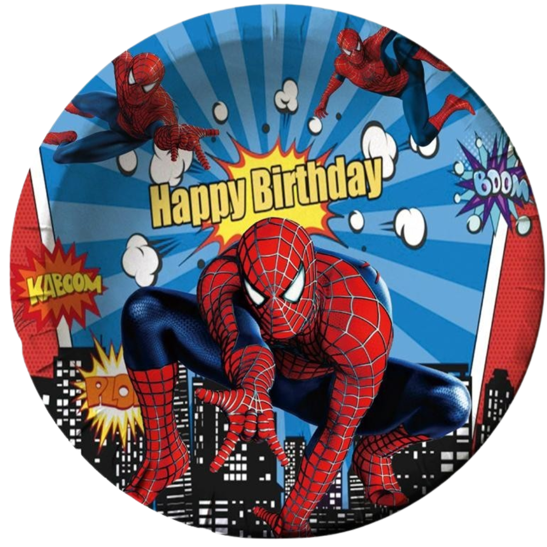 Spiderman Platos 9" (x10u)