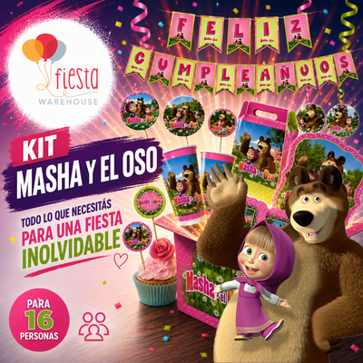 KIT: Masha y El Oso (16 personas)
