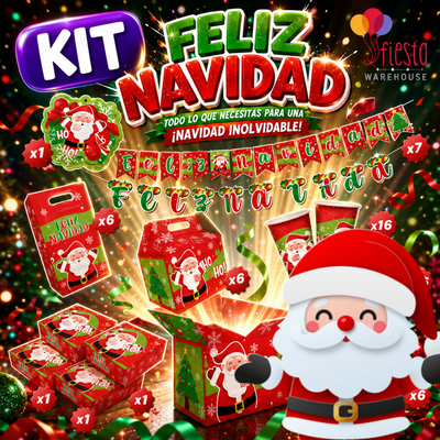 KIT: Navidad Santa Claus (12 personas)