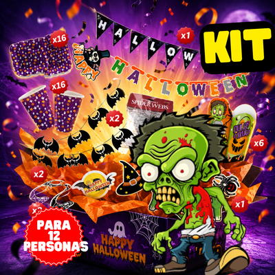 KIT: Halloween Zombie (12 personas)
