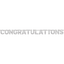 Congratulations Large Foil Letter Banner (x1u)