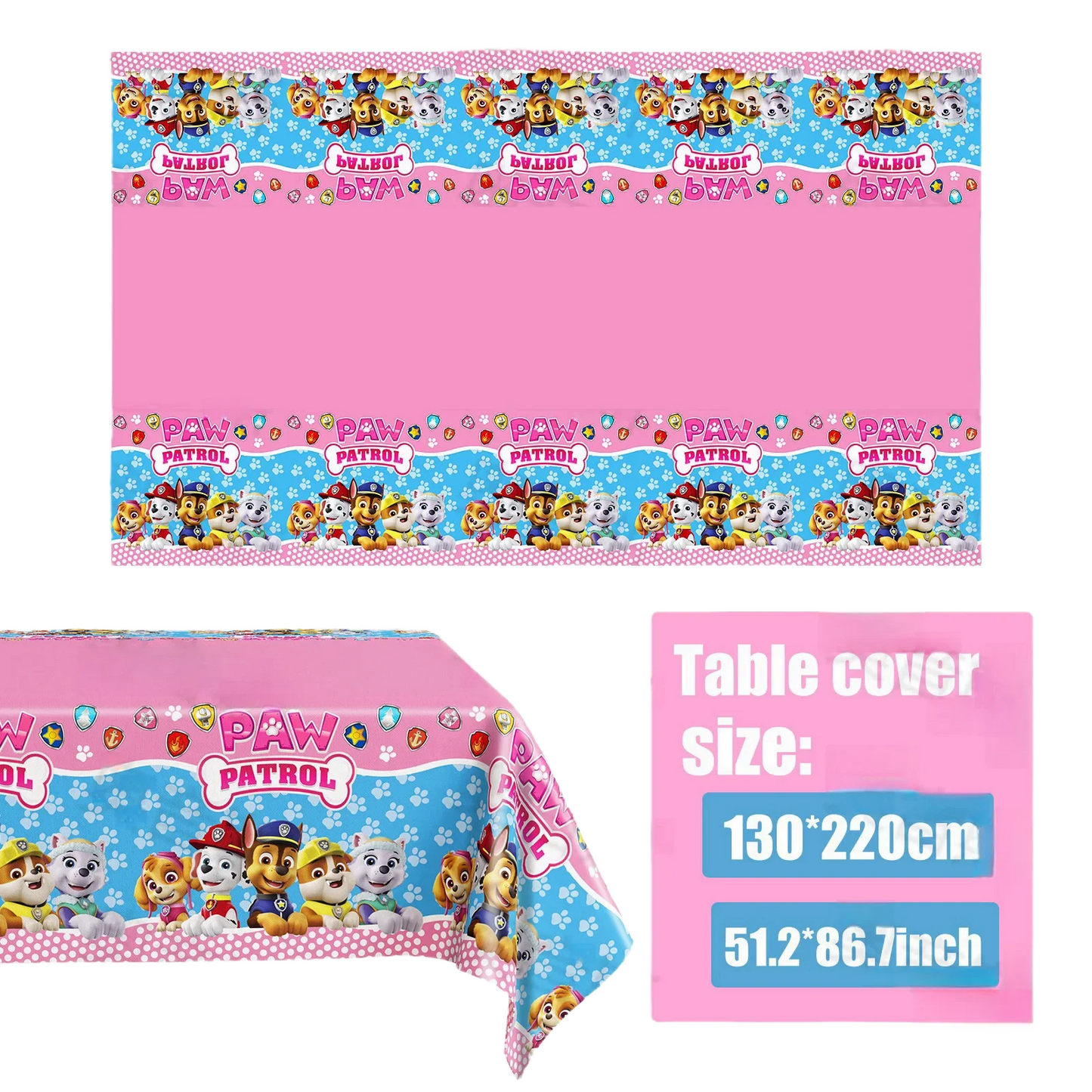 Mantel Paw Patrol Amigos (x1u)