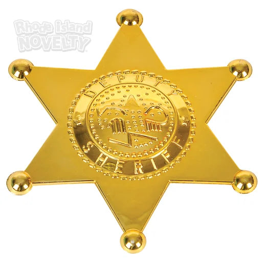 Placa de sheriff de plástico (x12pcs)