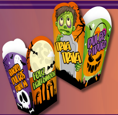 CAJA DULCE HALLOWEEN ZOMBIE BARNIZ