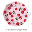 Cherry Party Plates 7” 24pcs