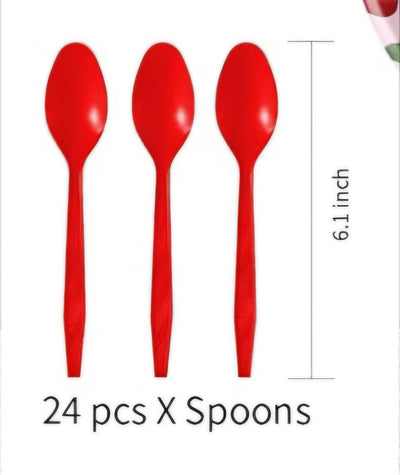 Cherry Party Cucharas 24pcs