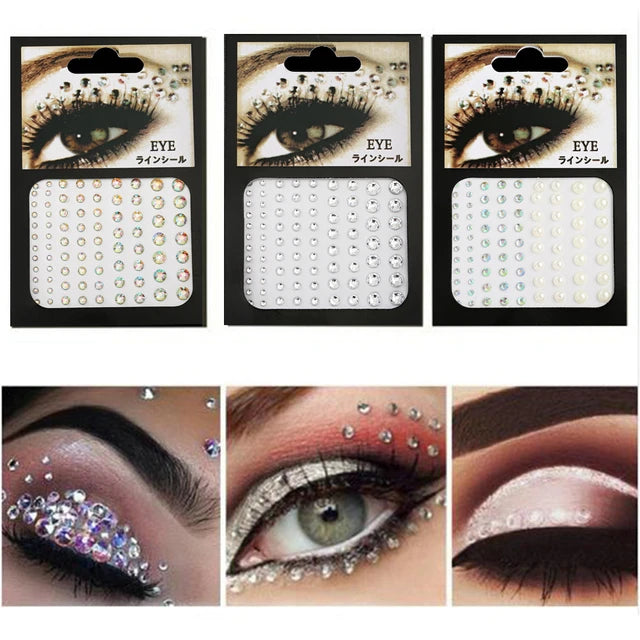 Sticker Glitter Faciales 6x10cm (x1u)