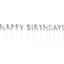 Candles Silver Happy Birthday