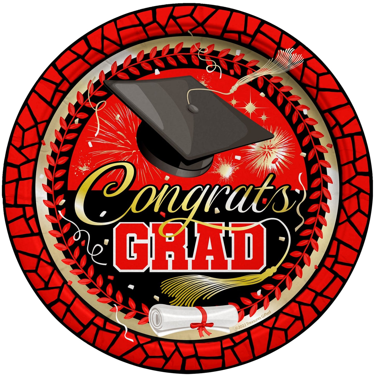 Platos Rojos Graduation Party 7" (x8u)