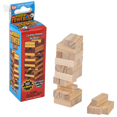 Mini Jenga - torre de madera para apilar (10 cm)