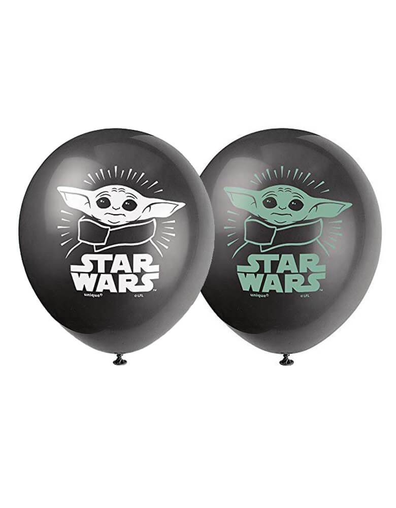 Star Wars Mandalorian Latex Balloons 12” (x8u)