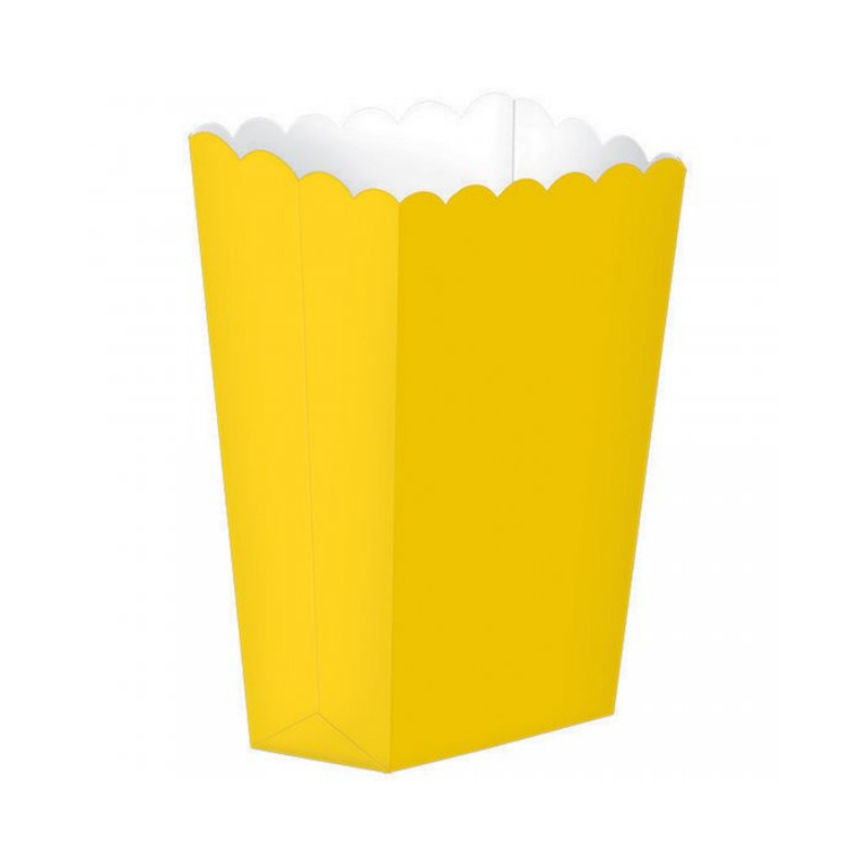 Popcorn Paper Box Yellow 5pcs