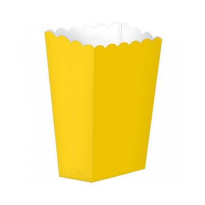 Popcorn Paper Box Yellow 5pcs