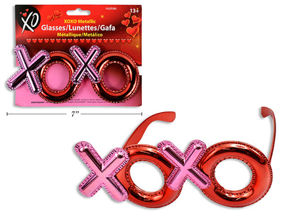 Gafas Metálicas "XOXO" – 6.75in