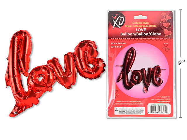 Globo Metálico Mylar 'LOVE' - 21-5/8 in