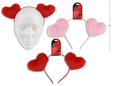 Diadema de Peluche con Corazón