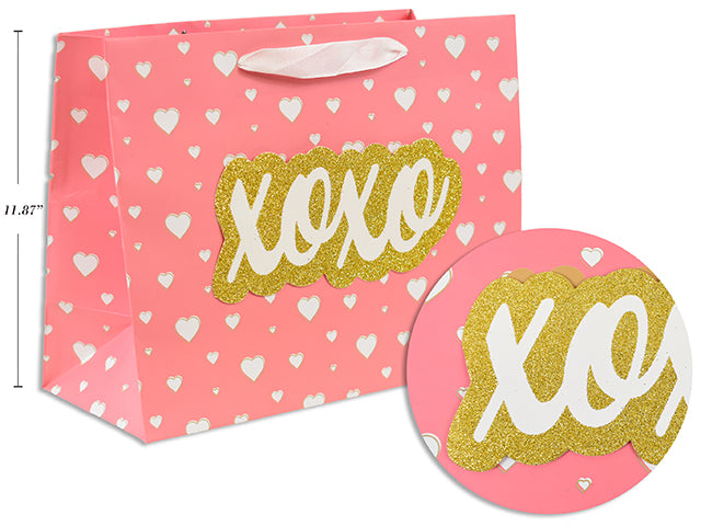 Bolsa de Regalo Horizontal Mate con Glitter - Tamaño Jumbo