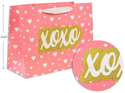 Bolsa de Regalo Horizontal Mate con Glitter - Tamaño Jumbo