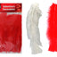 Plumas 6.75in - Rojas y Blancas (x35u)