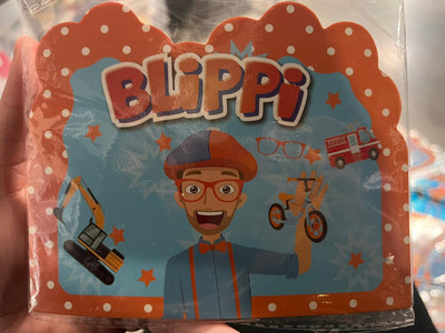 Blippi Invitaciones x 10 Unidades