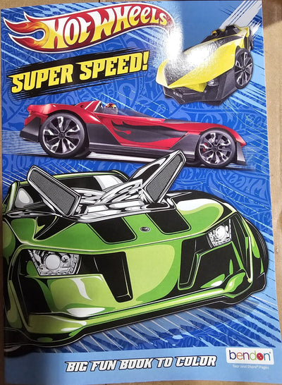 Hot Wheels 80 Páginas para Colorear (Libro de Colorear)