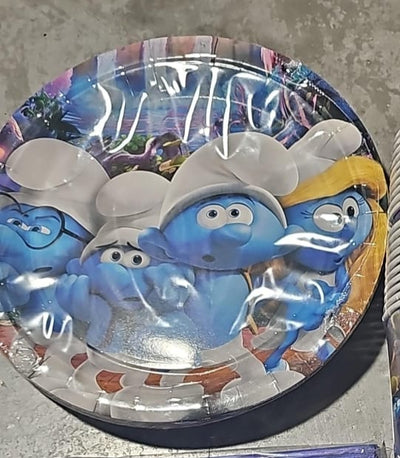 Pitufos Platos 9" (x10u)