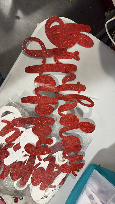 Banner Happy Birthday Rojo