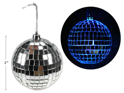 Adorno Disco Ball de 80mm con Cambio de Color