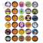 Halloween Roll Sticker Asst 500pcs/Unit