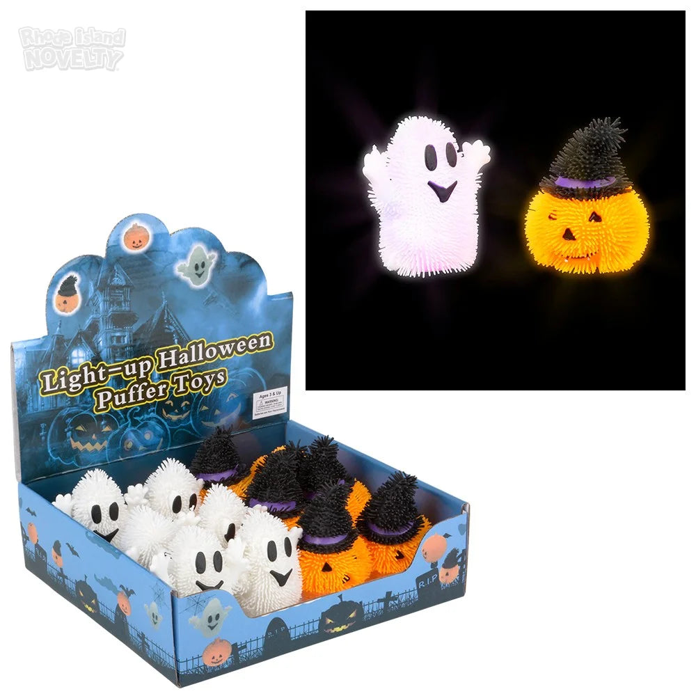 Puffers de Halloween con luz (x1u)