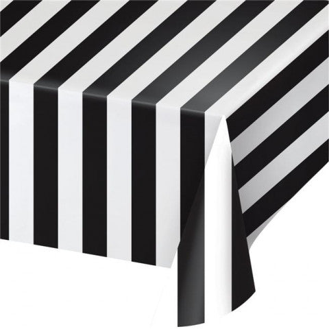 Mantel Rayas Blanco y Negro (x1u)