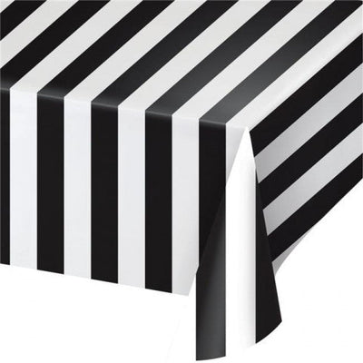 Mantel Rayas Blanco y Negro (x1u)