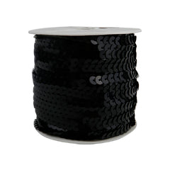 Lentejuelas Negra 6mm 5yds
