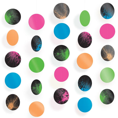 Glow Party Neon Circle Backdrop